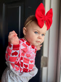 Checkered Heart Long Sleeve Leo