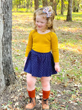 Autumn Stripes Bow