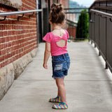 Watermelon Ribbed Short Sleeve Leo
