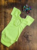 Neon Ribbed Short Sleeve Leo