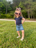 Navy Short Sleeve Leo