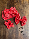 Father Christmas Velvet Bow