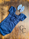 Navy Short Sleeve Leo