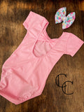Light Pink Short Sleeve Leo