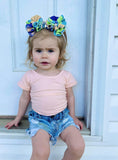 Mint Stripe Bow