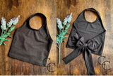 Black Halter Top