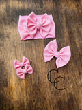 Shimmery Blush Bow