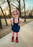 Peony Ribbed Long Sleeve Flutter Leo