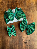 Sparkling Spruce Velvet Bow
