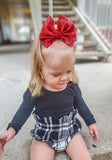 Father Christmas Velvet Bow