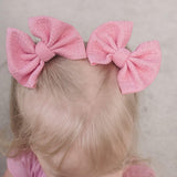 Shimmery Blush Bow