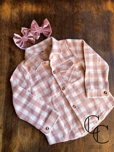 Pink Plaid Shacket