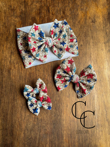 Glitter in the USA Bow