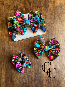 Groovy Floral Bow
