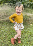 Mustard Ribbed Long Sleeve Leo