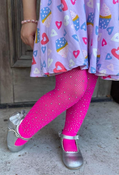 Hot Pink Bling Tights