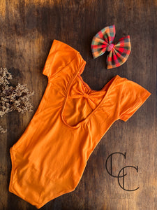 Pumpkin Orange Short Sleeve Leo
