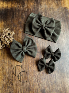 Army Green Bow